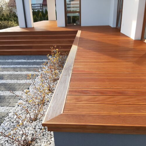 Deska tarasowa Modrzew Europejski 28x145 klasa AB ryfel