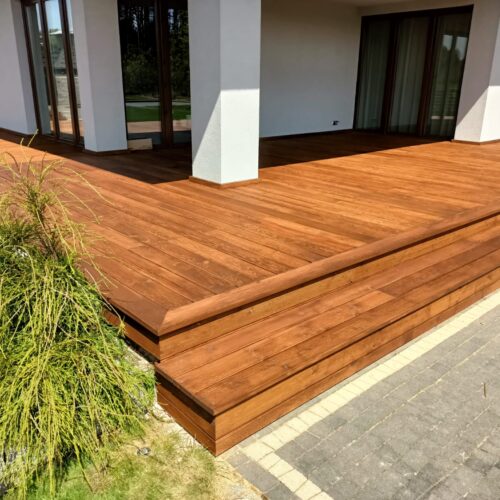 Deska tarasowa Modrzew Europejski 28x145 klasa AB ryfel