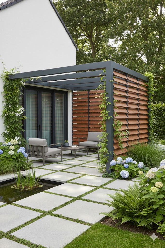 Panel aluminiowy czarny do systemu ruchomych deseczek